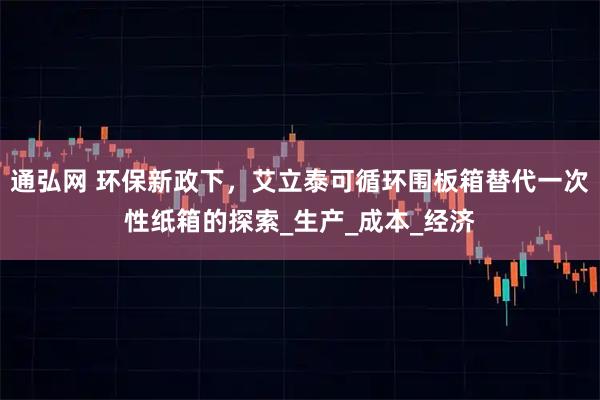 通弘网 环保新政下，艾立泰可循环围板箱替代一次性纸箱的探索_生产_成本_经济