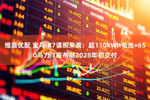维嘉优配 宝马iX7谍照来袭：超110kWh电池+650马力 7座布局2028年初交付