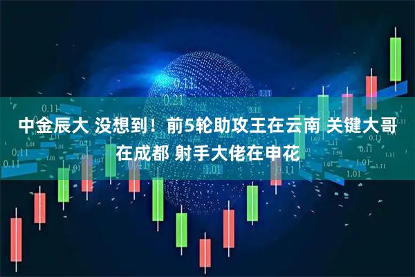 中金辰大 没想到！前5轮助攻王在云南 关键大哥在成都 射手大佬在申花